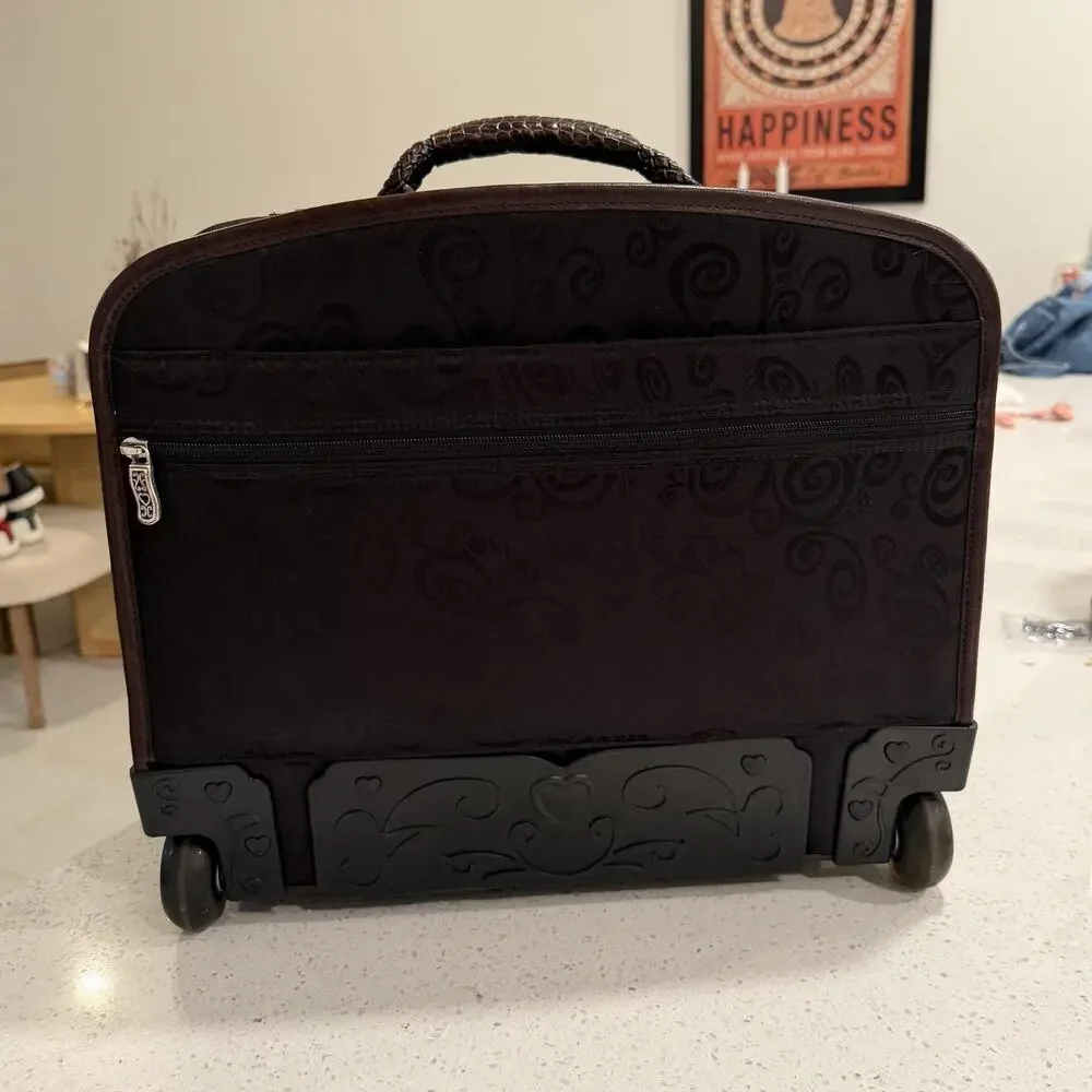 Vtg Brighton Croc Brown 16